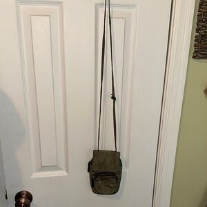 Zara Khaki Crossbody Mini Bag / Phone Pouch
